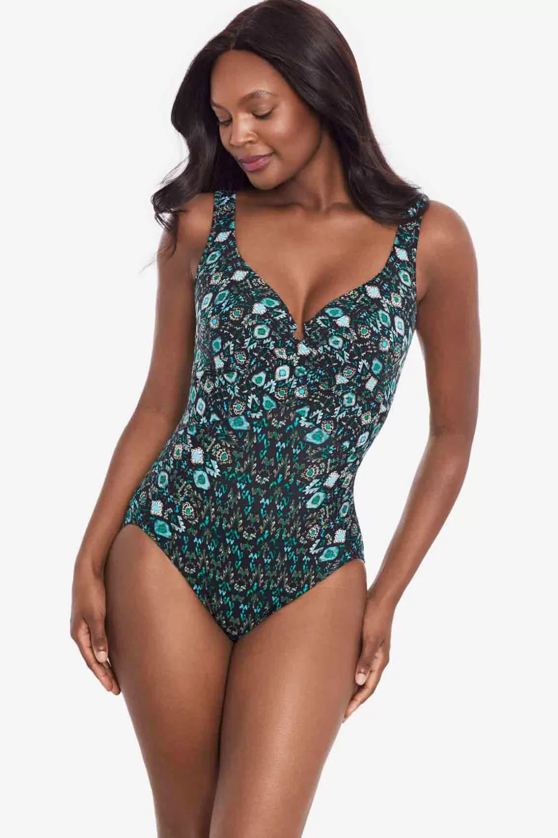 Miraclesuit Bijoux Criss Cross Escape One Piece Swimsuit-Femme One Piece