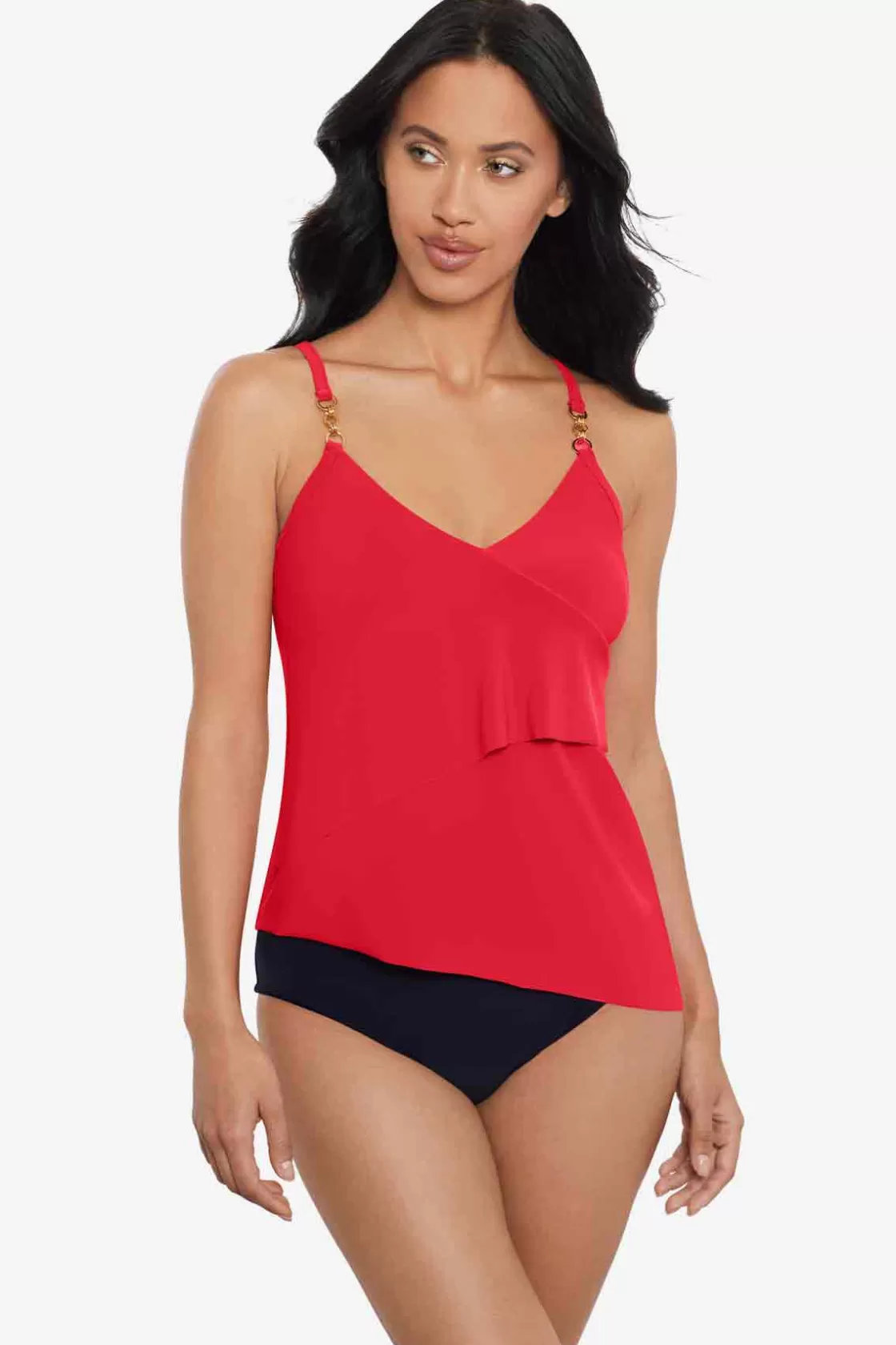 Miraclesuit Chain Link Eliza Tankini Top-Femme Tankini Tops