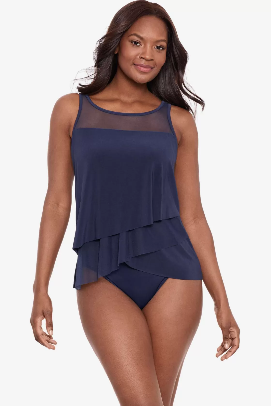 Miraclesuit Illusionists Mirage Tankini Top DD-Cup-Femme Tankini Tops | Dd+ Cup