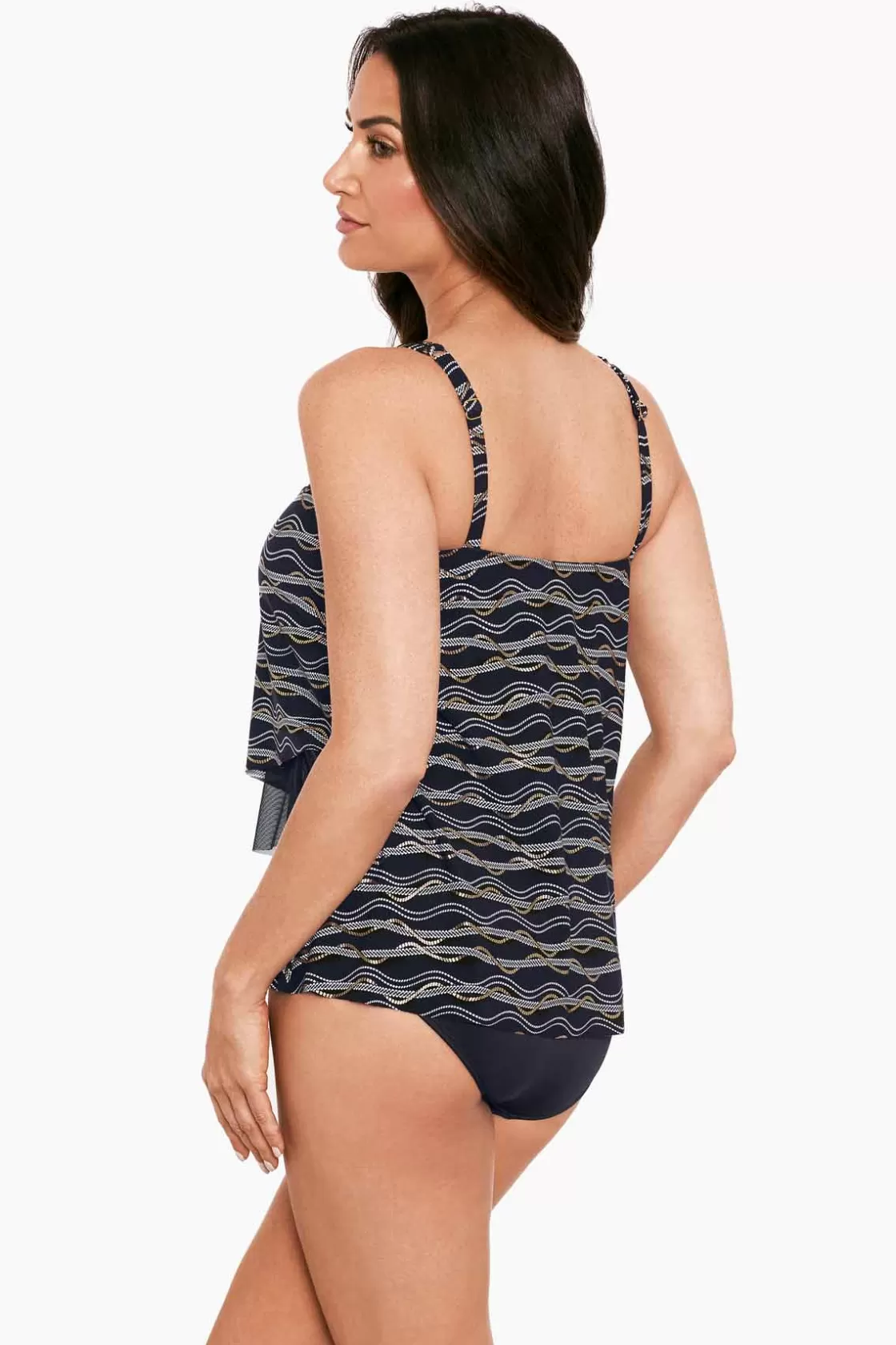 Miraclesuit Linked In Mirage Tankini Top DD-Cup-Femme Tankini Tops | Dd+ Cup