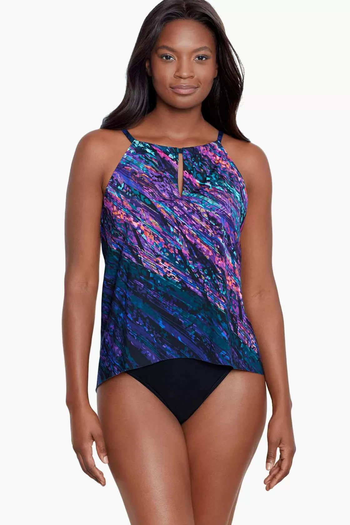 Miraclesuit Mood Ring Peephole Tankini Top-Femme Tankini Tops