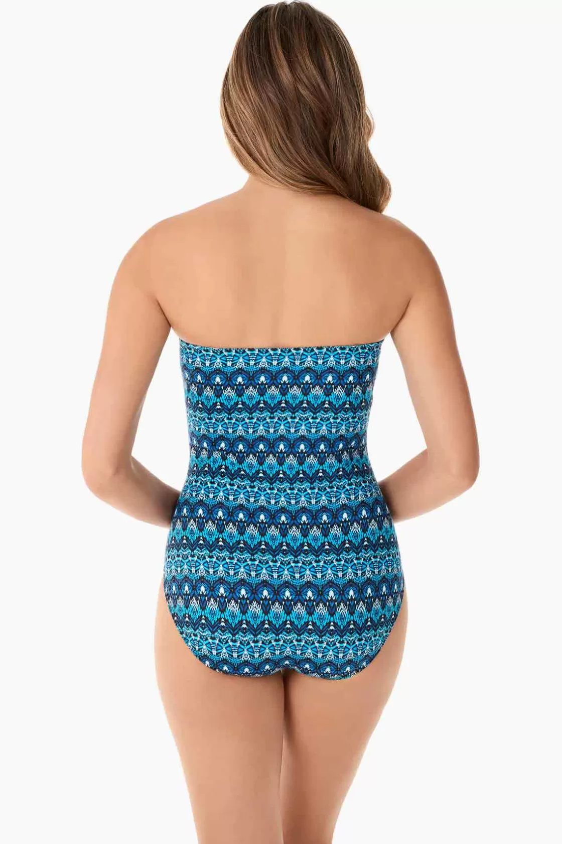 Miraclesuit Mosaica Seville One Piece Swimsuit-Femme Bandeau | One Piece