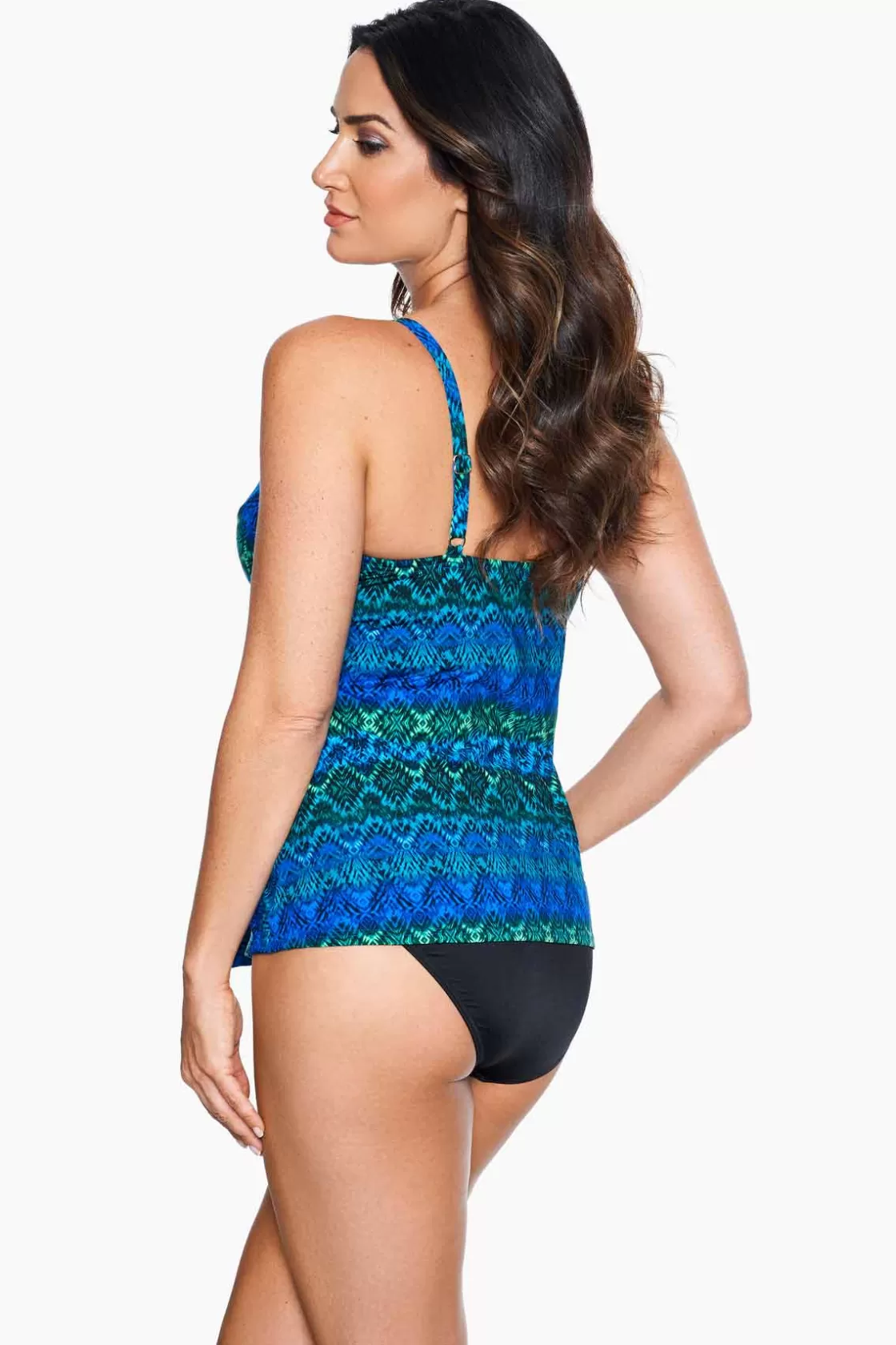 Miraclesuit Ocean Ombre Love Knot Tankini Top DD-Cup-Femme Tankini Tops | Dd+ Cup