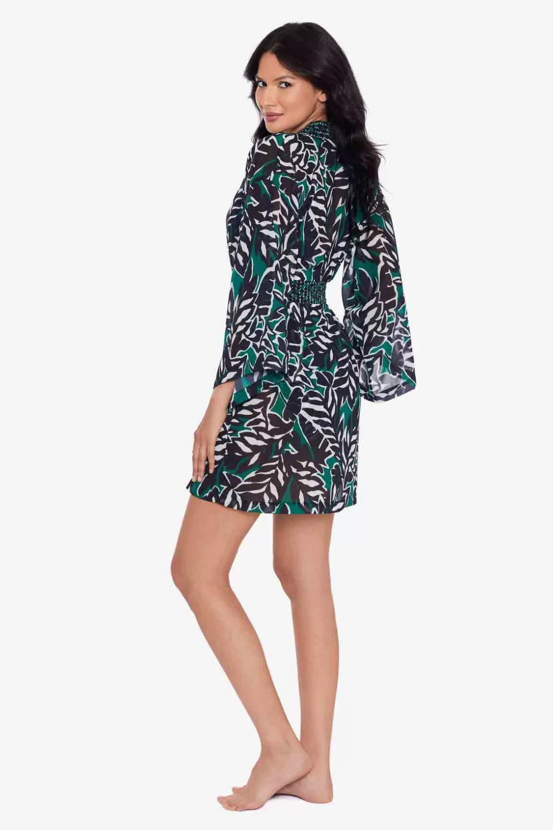 Miraclesuit Palma Verde Kimono Swim Cover Up-Femme Cover Ups