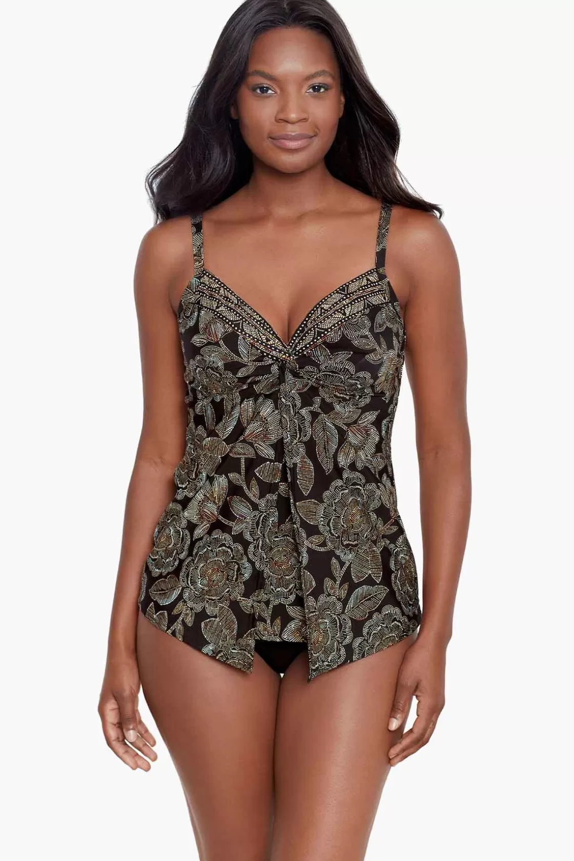 Miraclesuit Petal Pusher Love Knot Tankini Top-Femme Tankini Tops