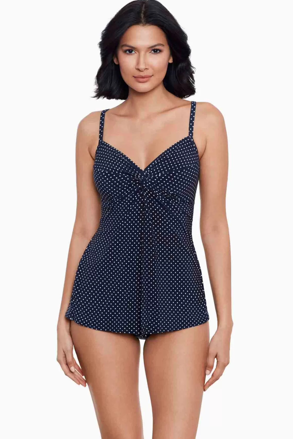 Miraclesuit Pin Point Love Knot Tankini Top-Femme Tankini Tops
