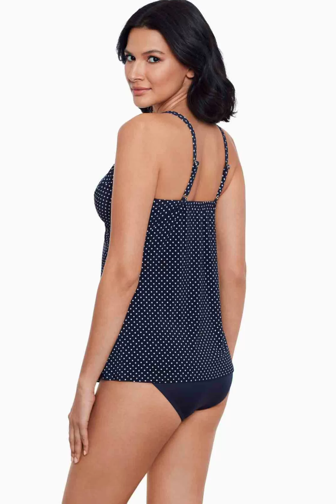 Miraclesuit Pin Point Love Knot Tankini Top-Femme Tankini Tops