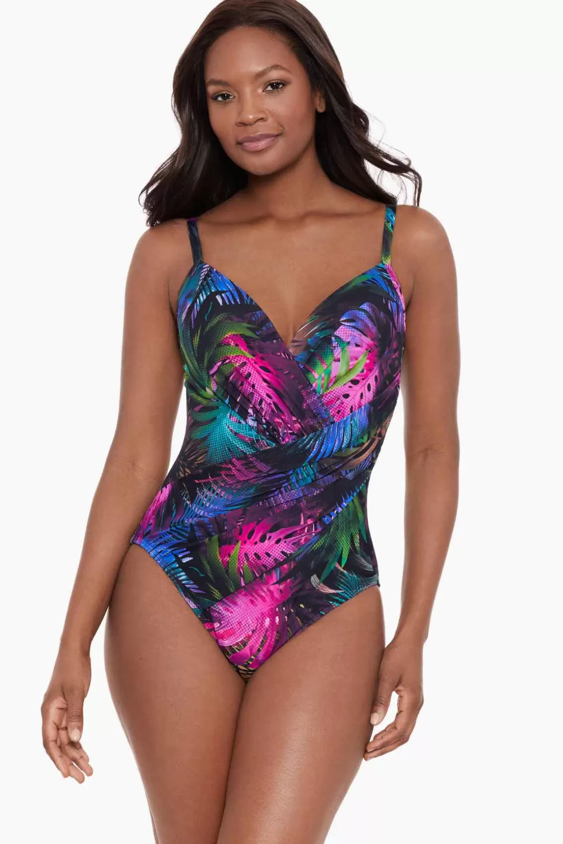 Miraclesuit Pixel Palmas Bonita One Piece Swimsuit-Femme One Piece