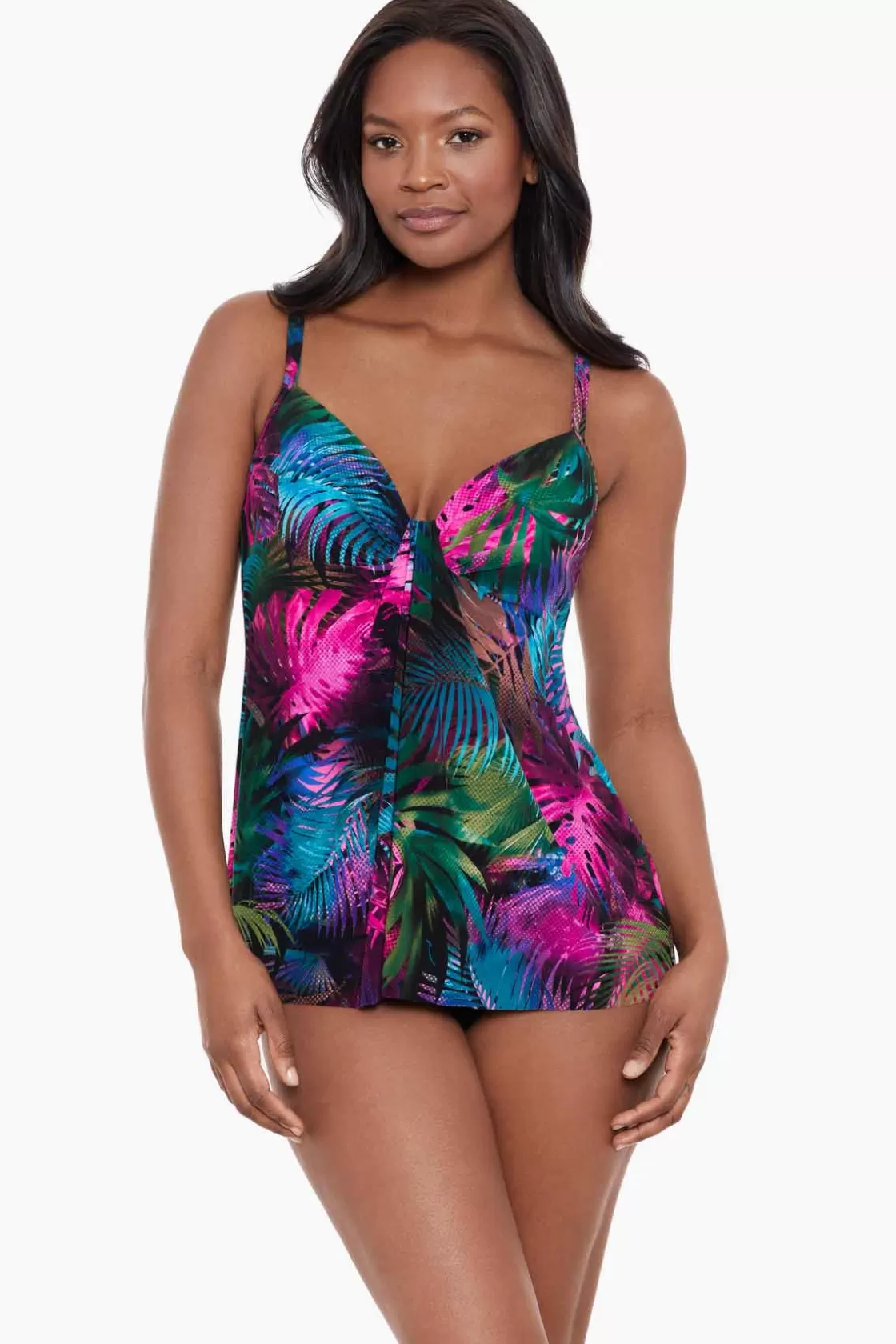 Miraclesuit Pixel Palmas Marina Tankini Top-Femme Tankini Tops