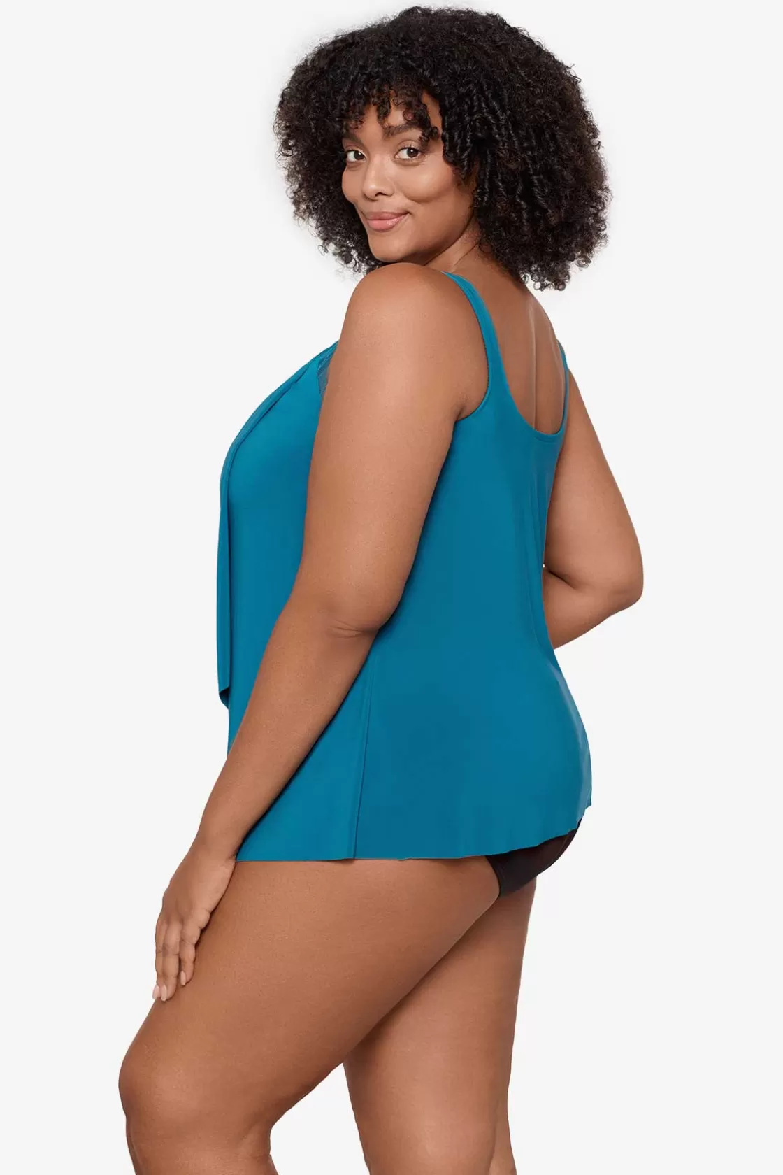 Miraclesuit Plus Size Illusionists Ursula Underwire Tankini Top-Femme Tankini Tops | Plus