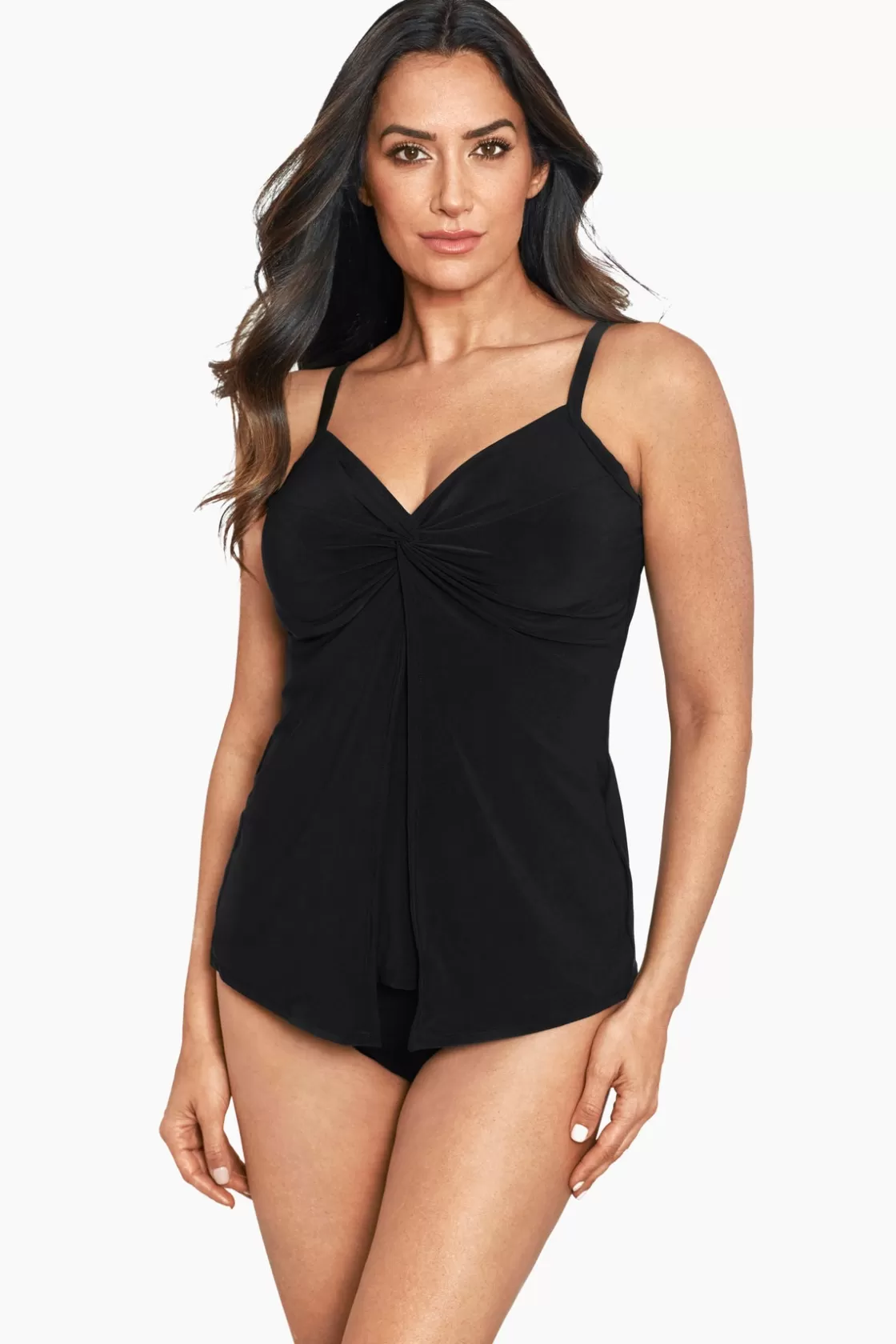 Miraclesuit Plus Size Love Knot Tankini Top-Femme Tankini Tops | Plus
