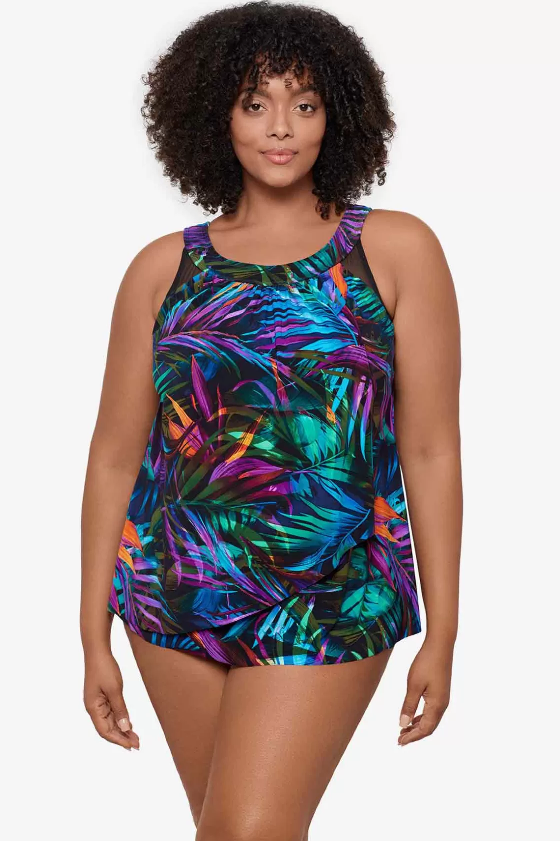 Miraclesuit Plus Size Palma Paradiso Ursula Tankini Top-Femme Tankini Tops | Plus