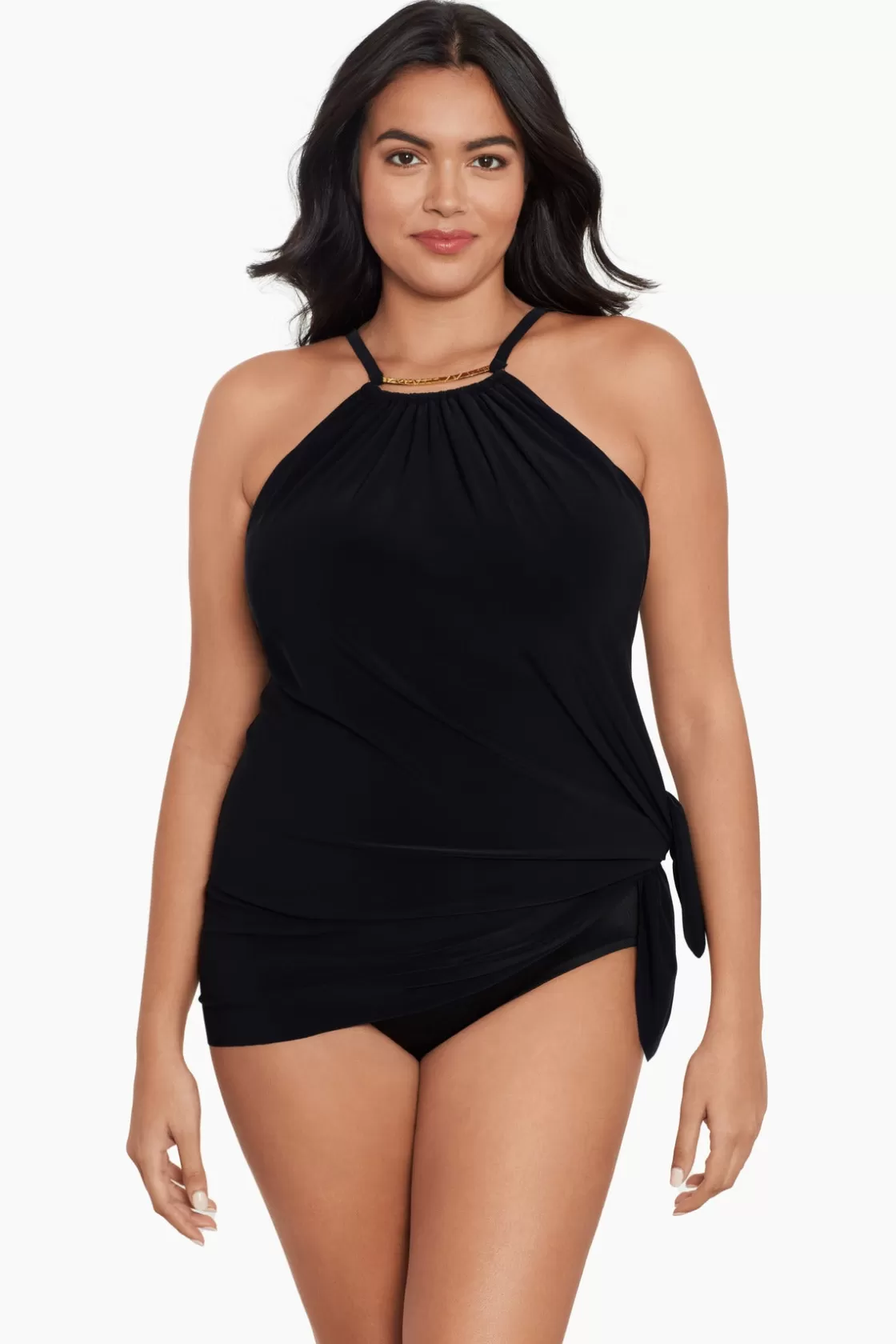Miraclesuit Plus Size Parker One Piece Swim Dress-Femme Swim Dress | Plus
