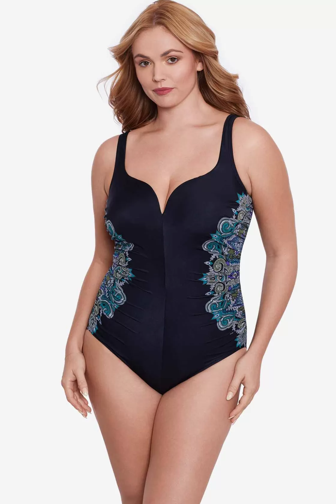 Miraclesuit Plus Size Precioso Temptress One Piece Swimsuit-Femme One Piece | Plus