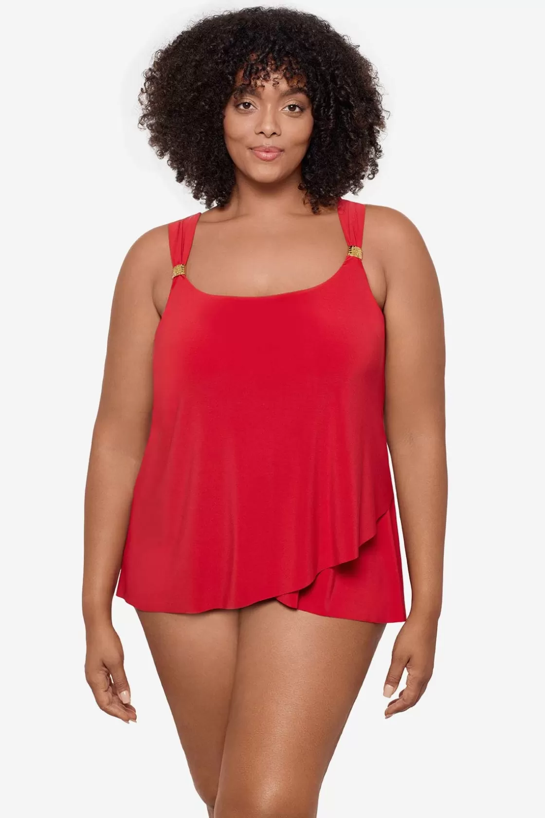 Miraclesuit Plus Size Razzle Dazzle Underwire Tankini Top-Femme Tankini Tops | Plus