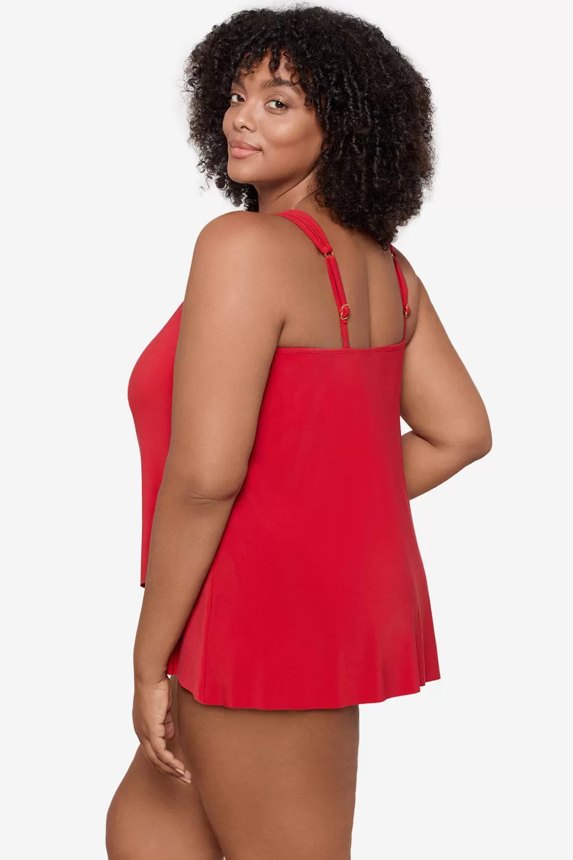 Miraclesuit Plus Size Razzle Dazzle Underwire Tankini Top-Femme Tankini Tops | Plus