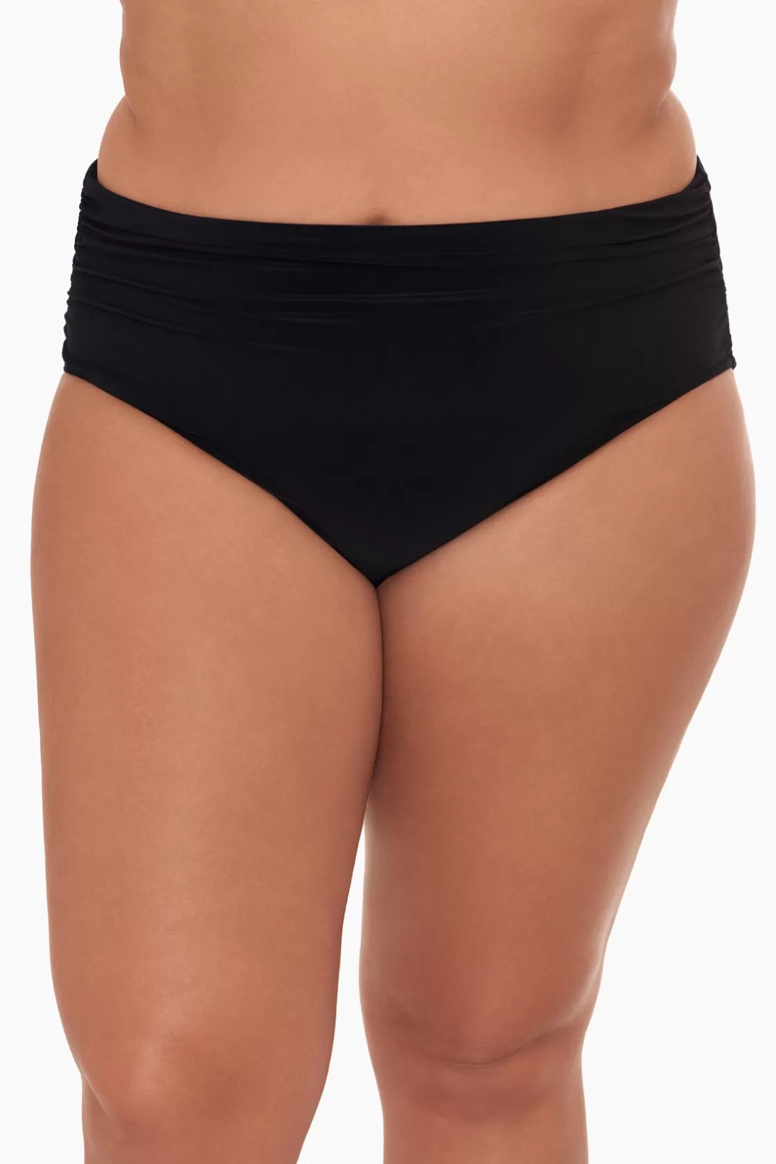 Miraclesuit Plus Size Shirred Jersey Swim Bottom-Femme Swim Bottoms | Plus