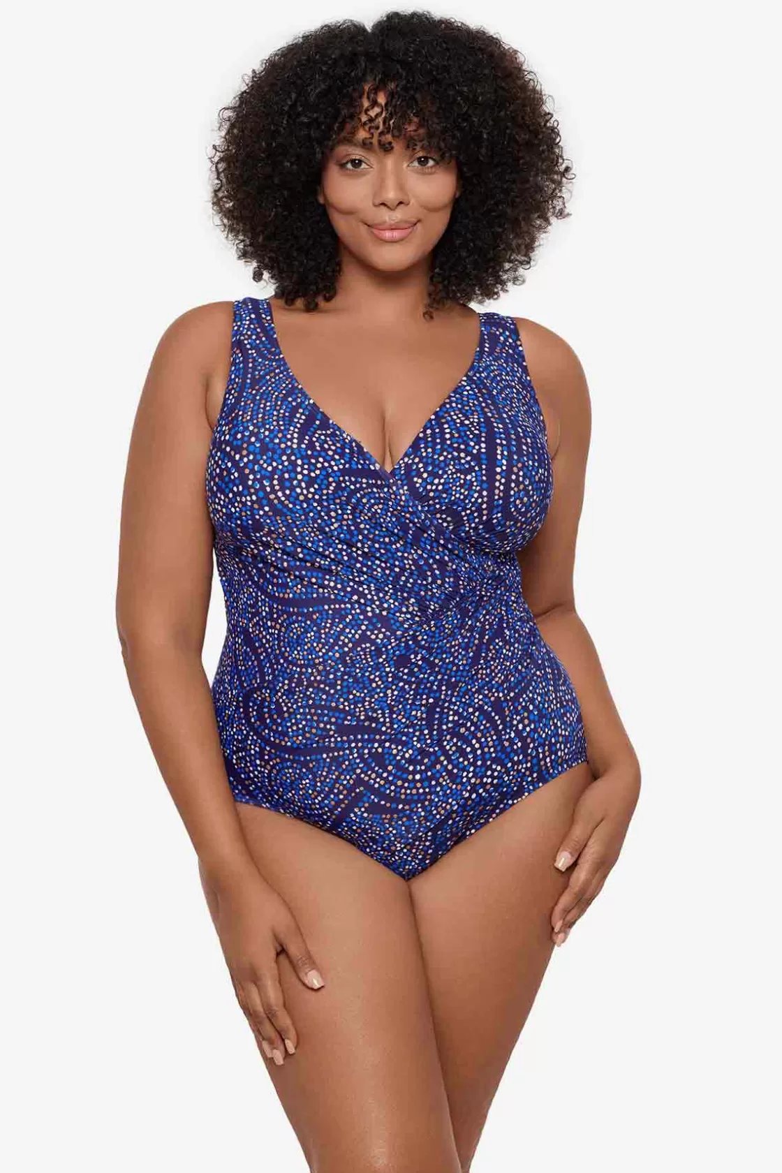 Miraclesuit Plus Size Spotlight Oceanus One Piece Swimsuit-Femme One Piece | Plus