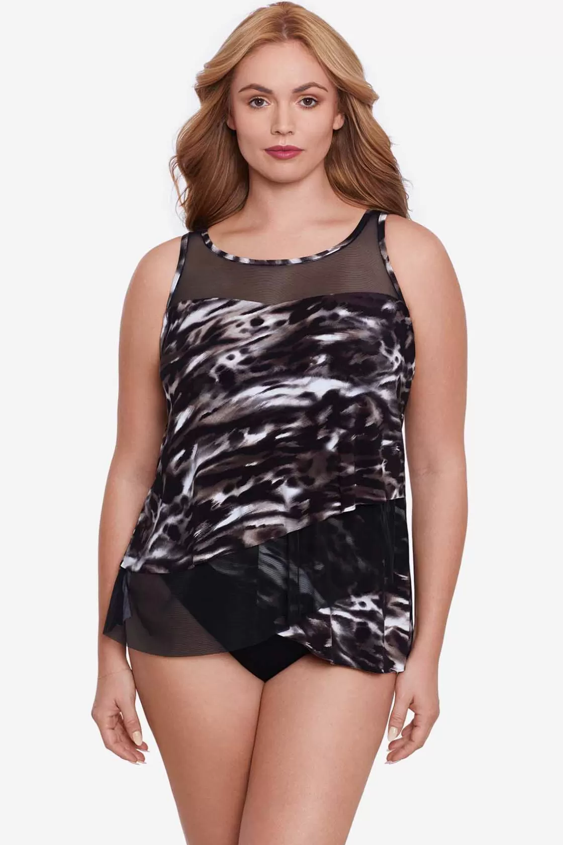 Miraclesuit Plus Size Tempest Mirage Tankini Top-Femme Tankini Tops | Plus