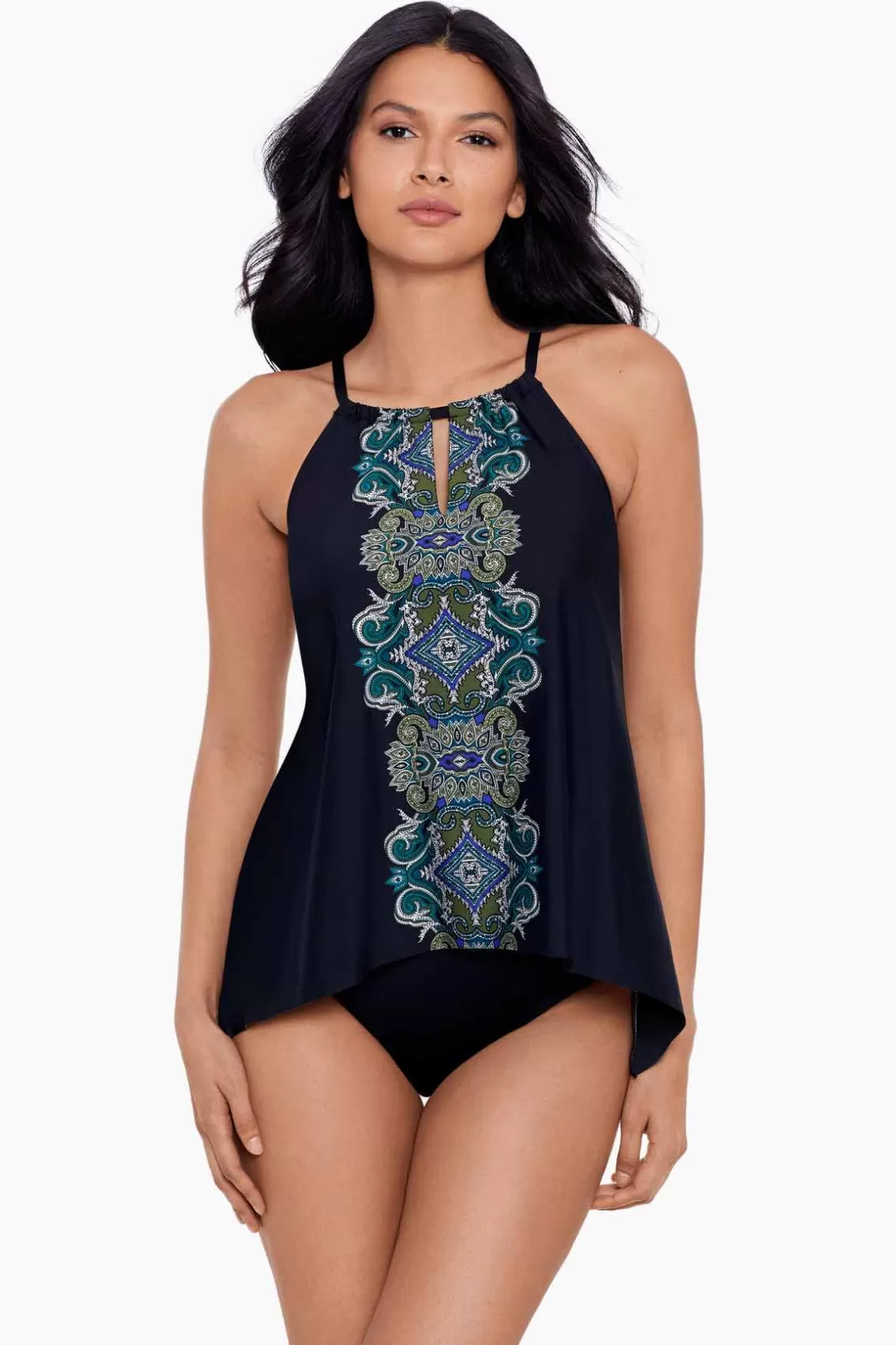 Miraclesuit Precioso Peephole Tankini Top DD-Cup-Femme Tankini Tops | Dd+ Cup