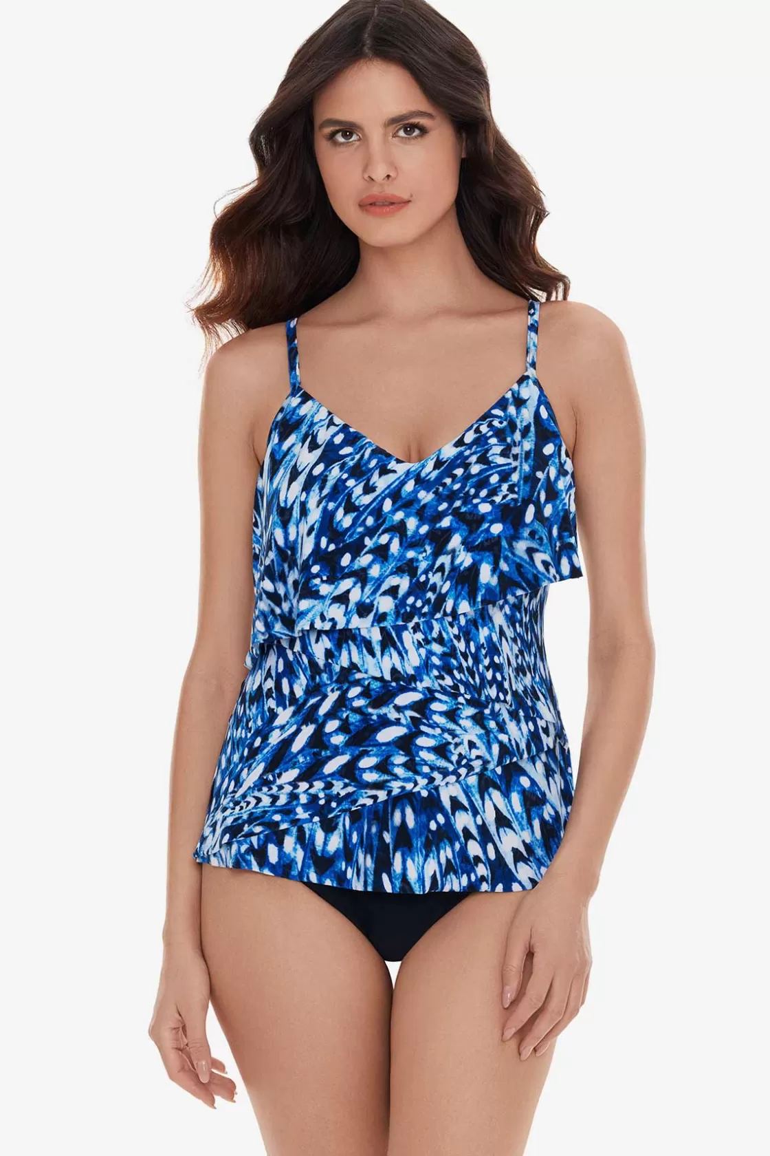 Miraclesuit Quill Chloe Tankini Top-Femme Tankini Tops