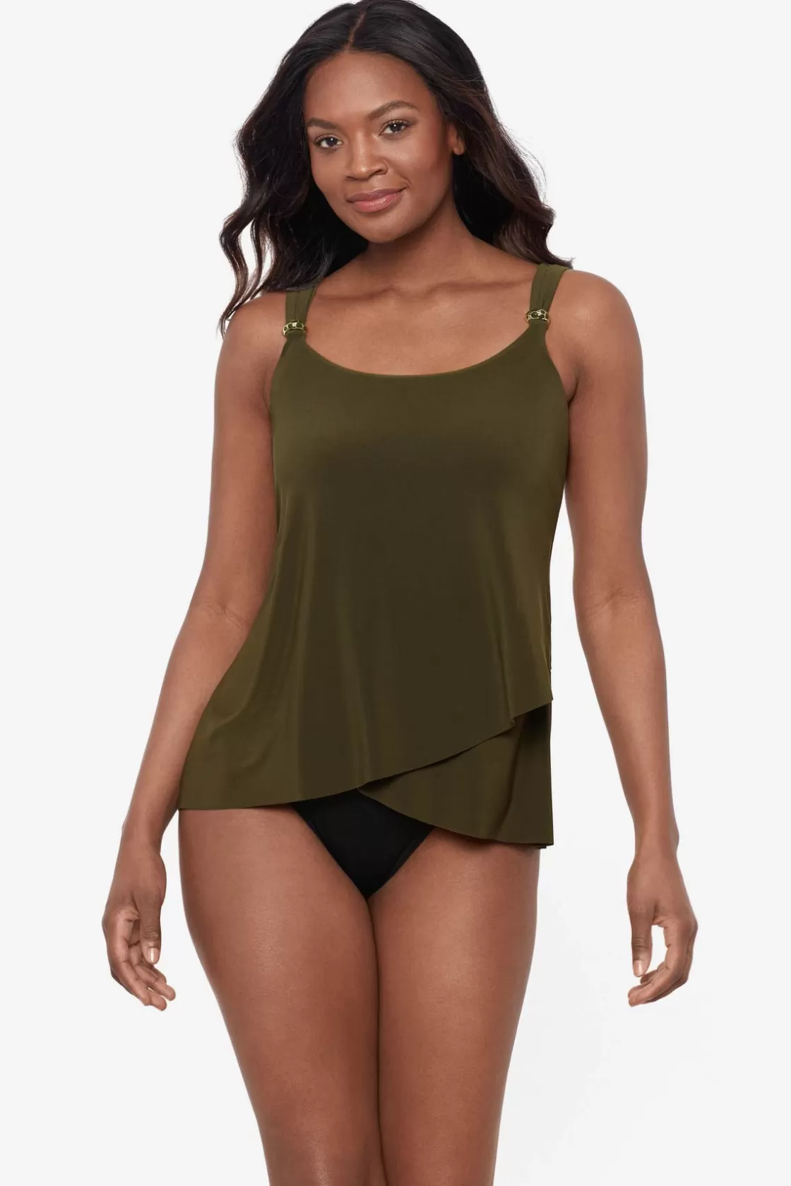 Miraclesuit Razzle Dazzle Underwire Tankini Top DD-Cup-Femme Tankini Tops | Dd+ Cup
