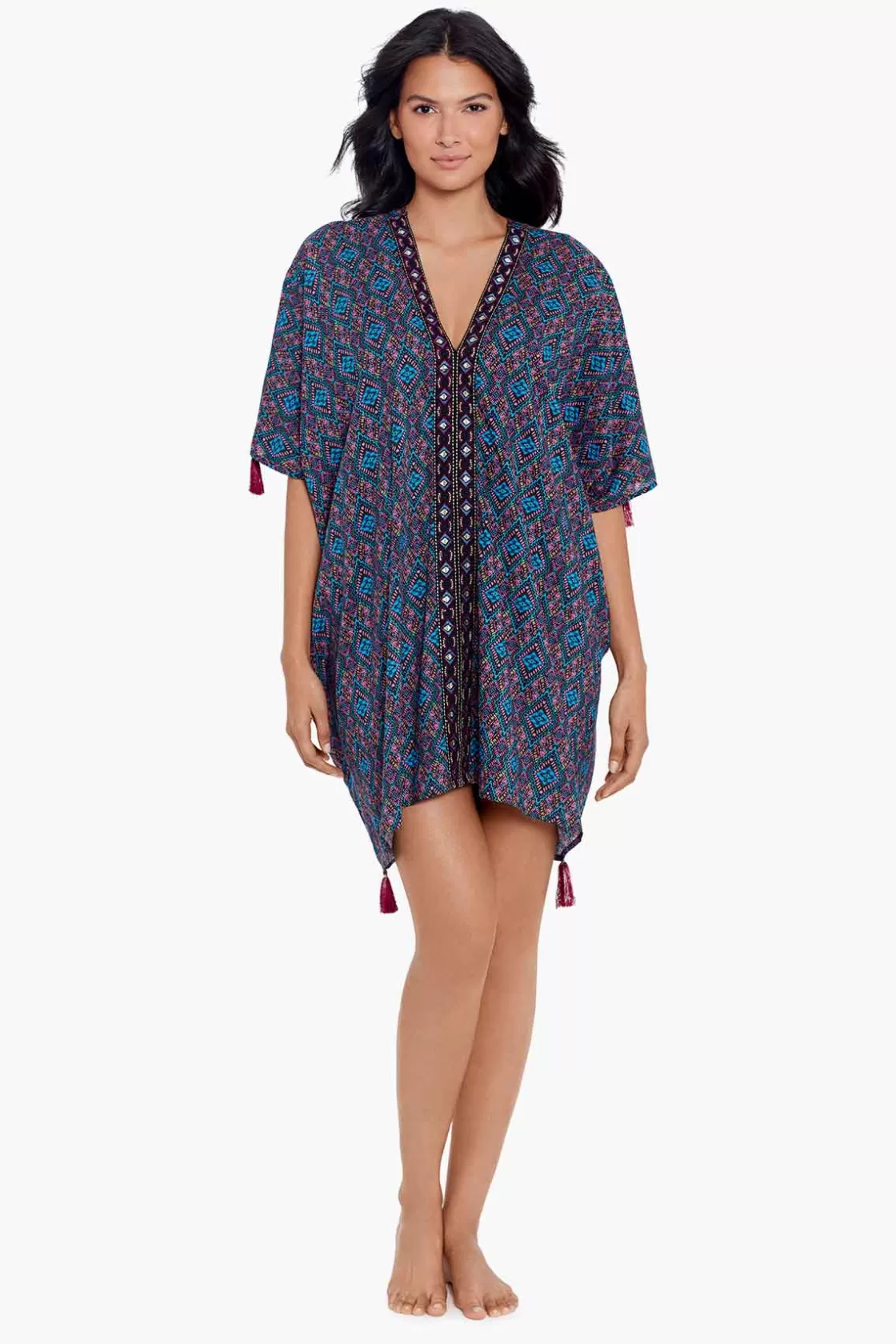 Miraclesuit Romani Caftan Swim Cover Up-Femme Cover Ups