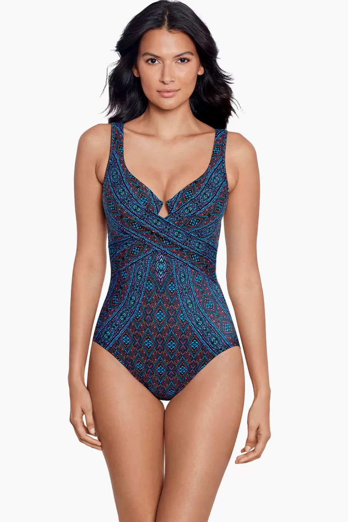 Miraclesuit Romani Criss Cross Escape One Piece Swimsuit-Femme One Piece