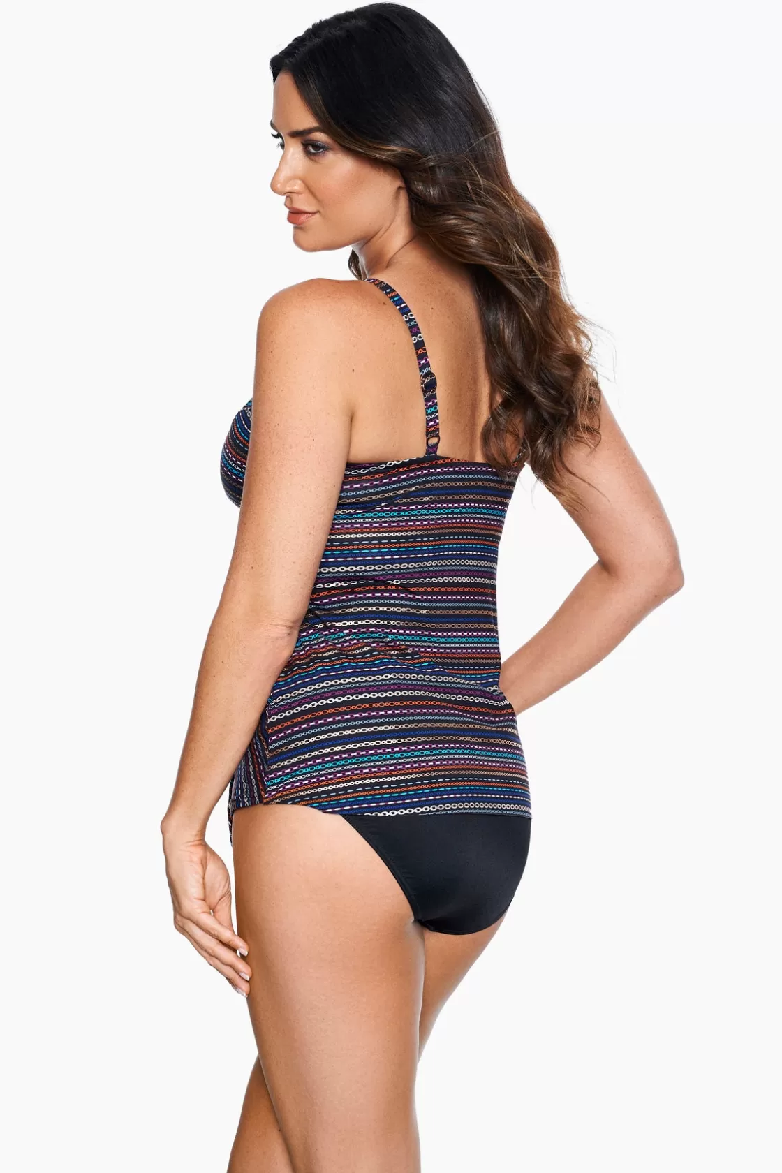 Miraclesuit Shimmer Links Love Knot Tankini Top-Femme Tankini Tops