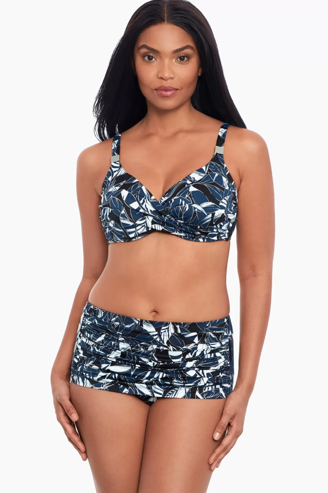 Miraclesuit Shimmer Shadows Norma Jean Retro Swim Bottom-Femme Swim Bottoms
