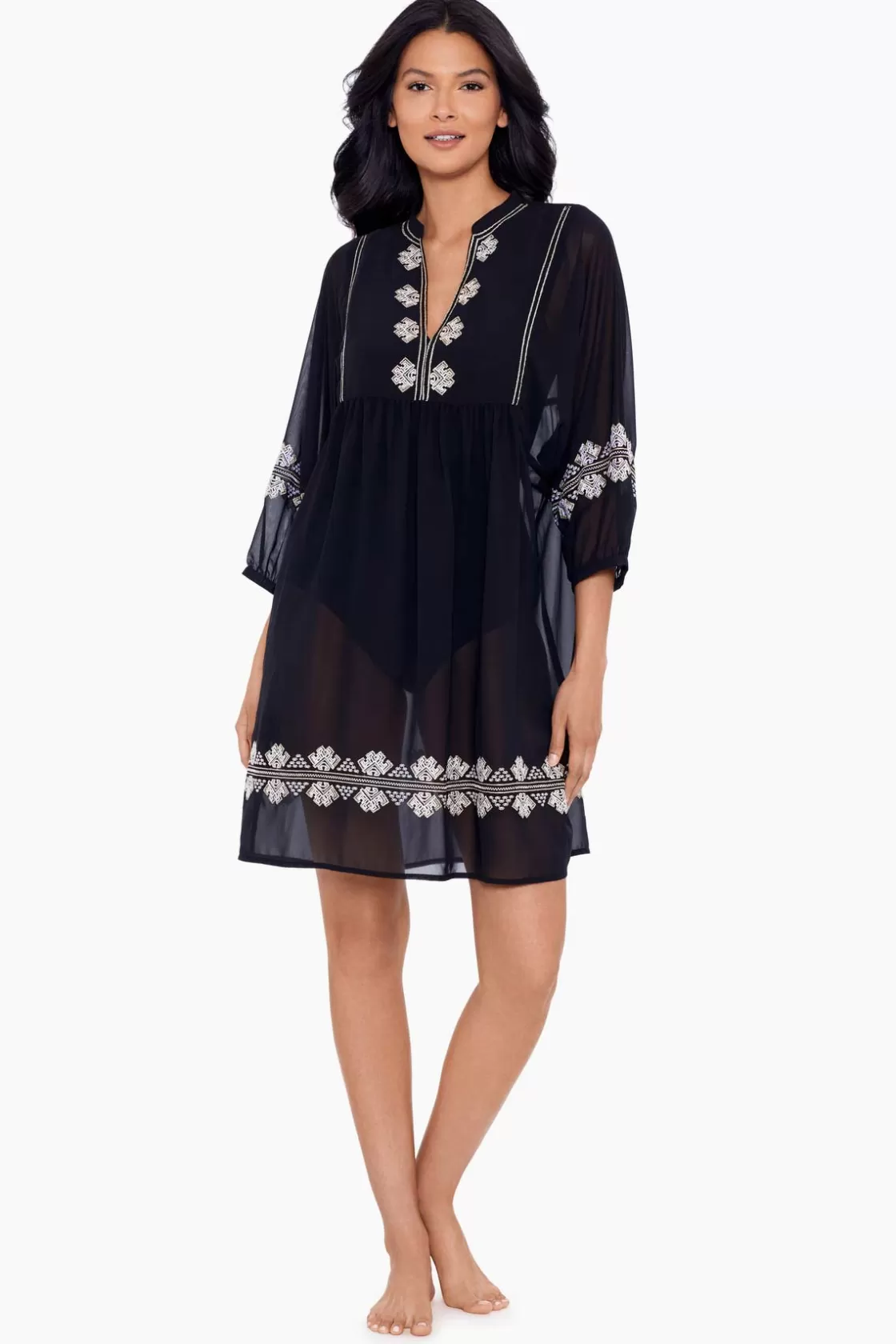 Miraclesuit Shore Leave Beach Dress Swim Cover Up-Femme Cover Ups