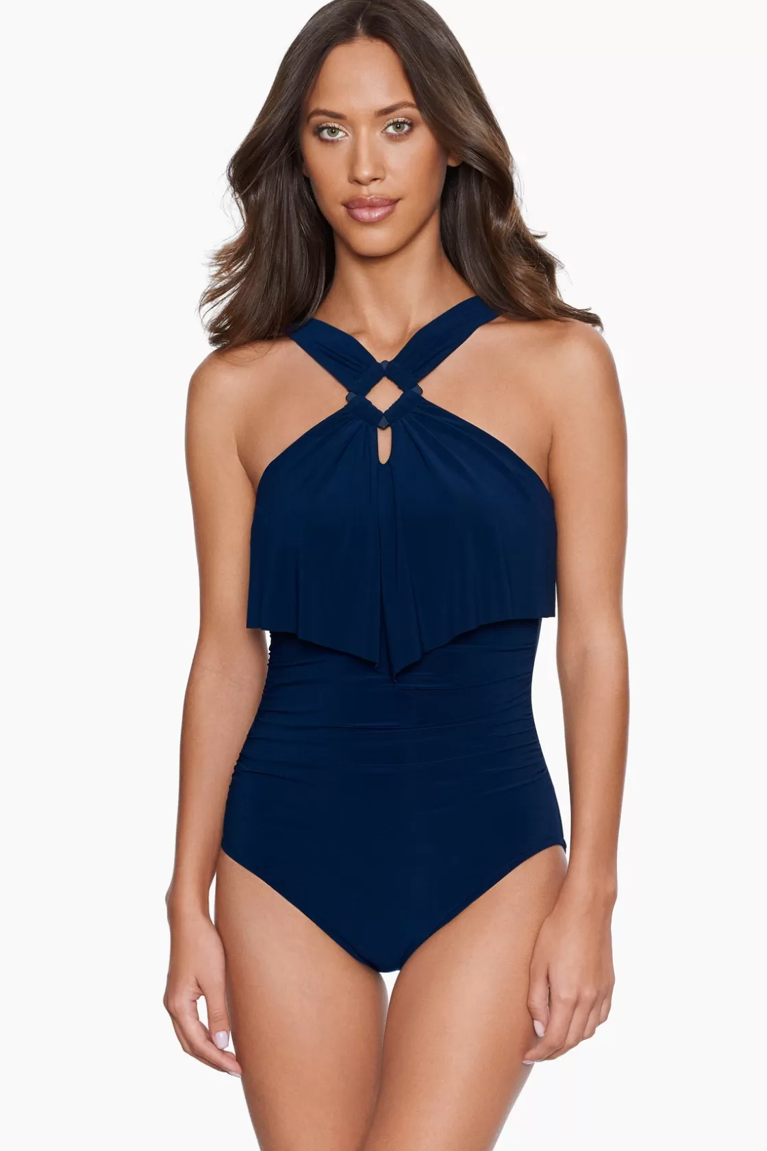 Miraclesuit Square Cut Liza One Piece Swimsuit-Femme One Piece