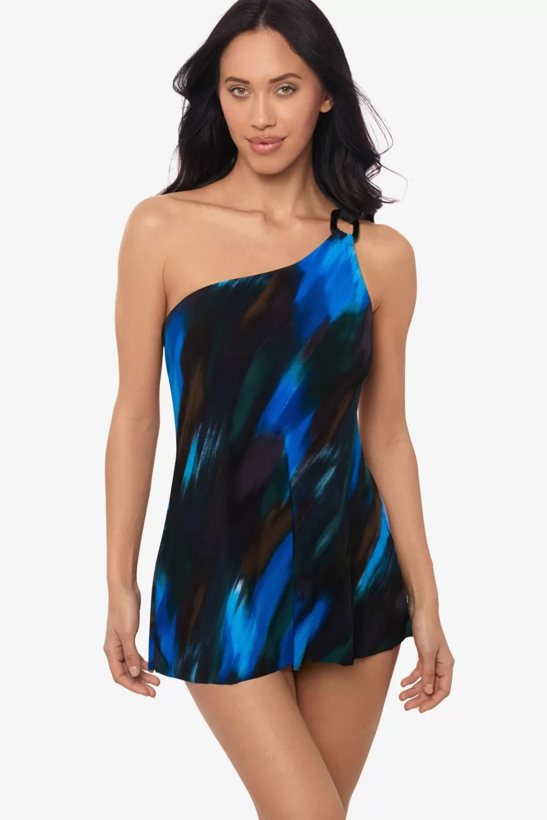 Miraclesuit Swipe Right Amal One Piece Swim Dress-Femme Swim Dress