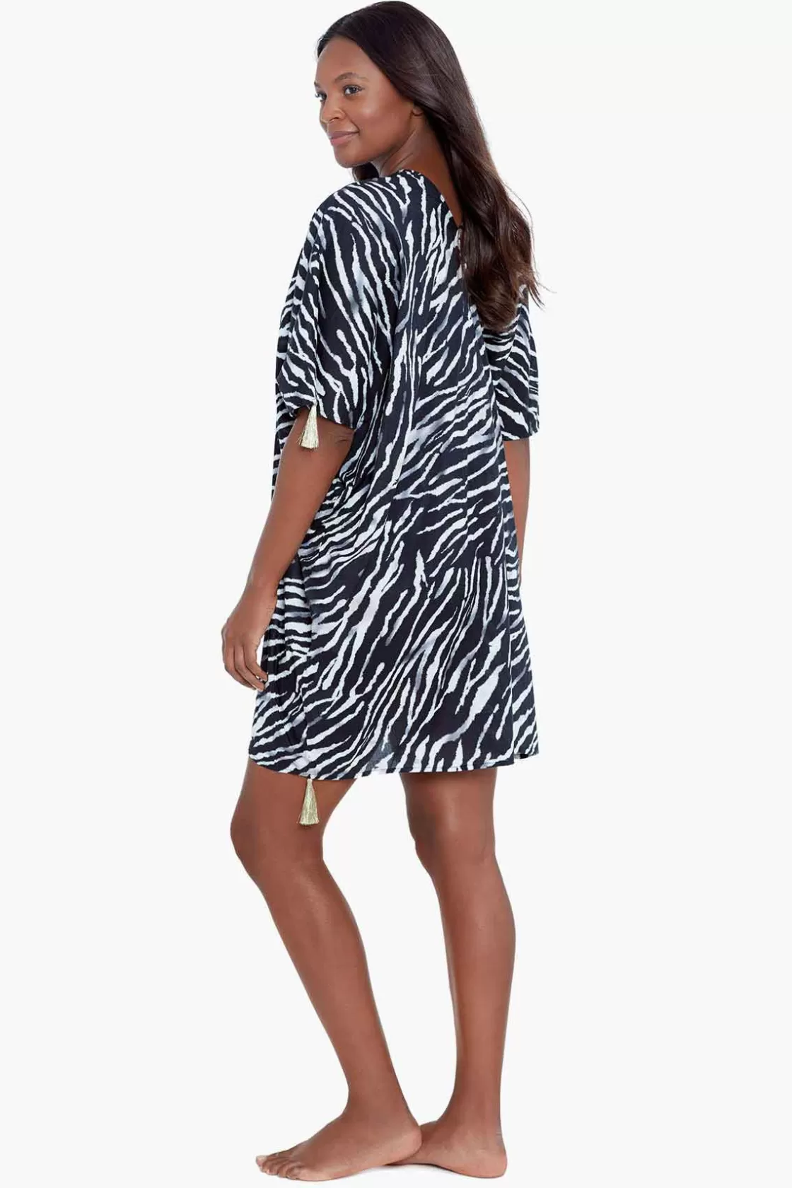 Miraclesuit Tigre Sombre Caftan Swim Cover Up-Femme Cover Ups