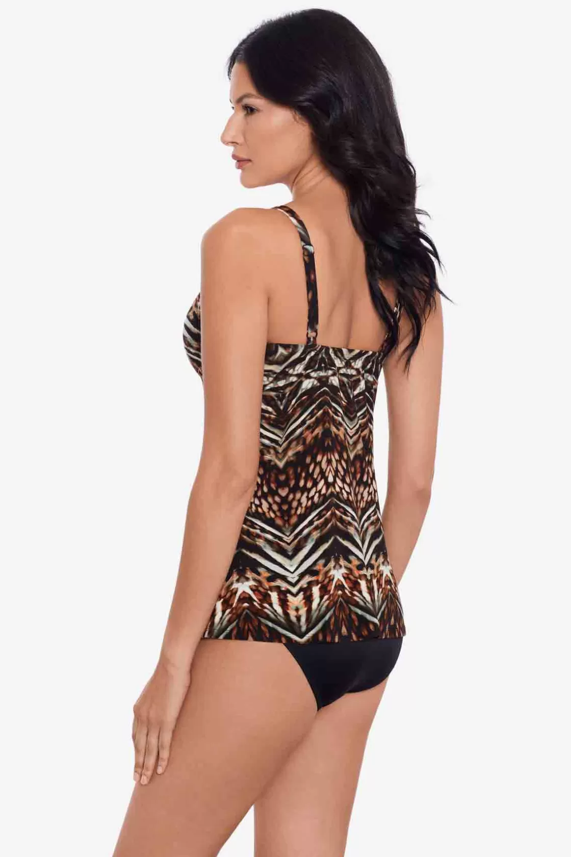 Miraclesuit Tribal Tigress Gala Tankini Top-Femme Tankini Tops