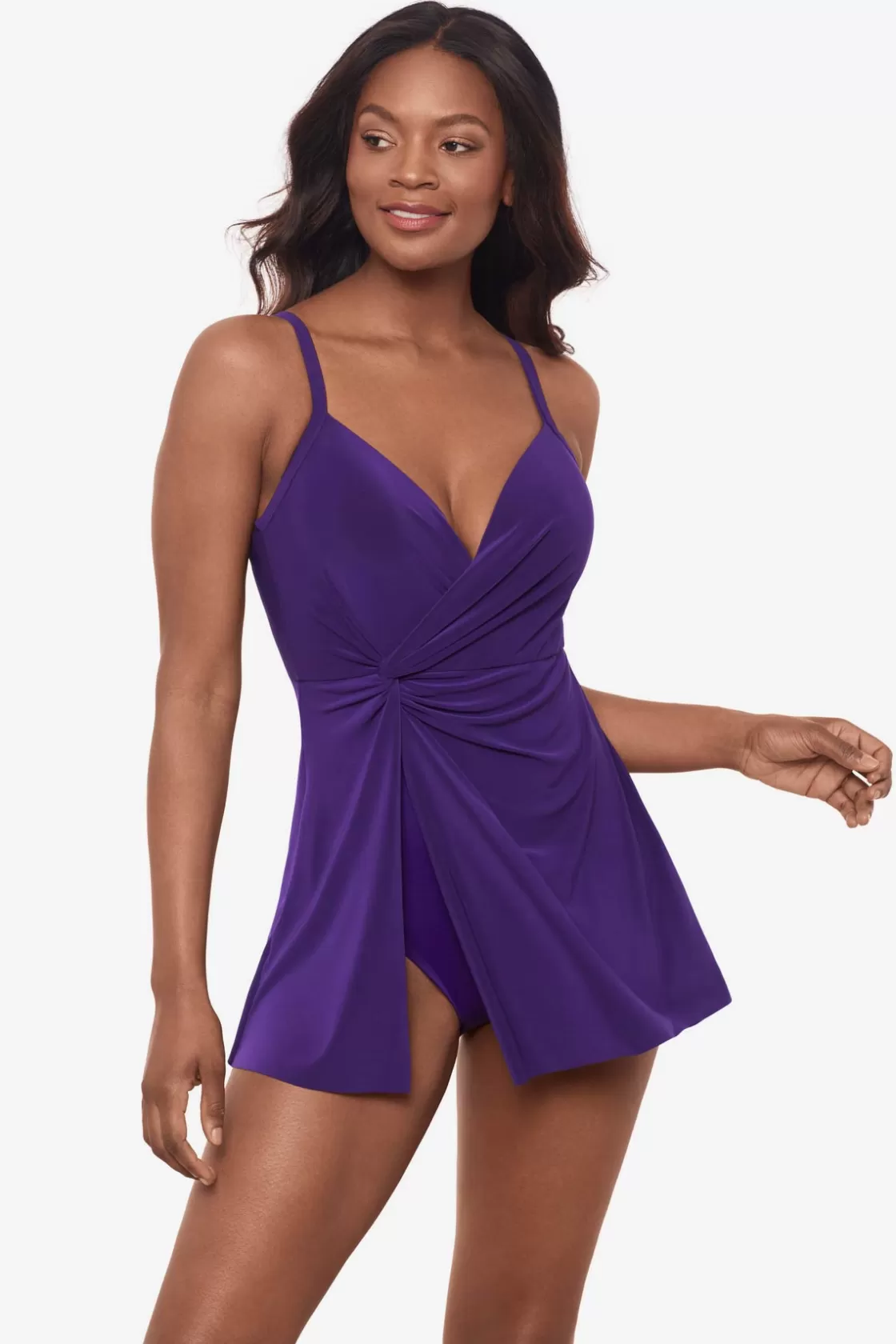 Miraclesuit Twisted Sisters Adora Underwire Swim Dress-Femme Swim Dress | One Piece