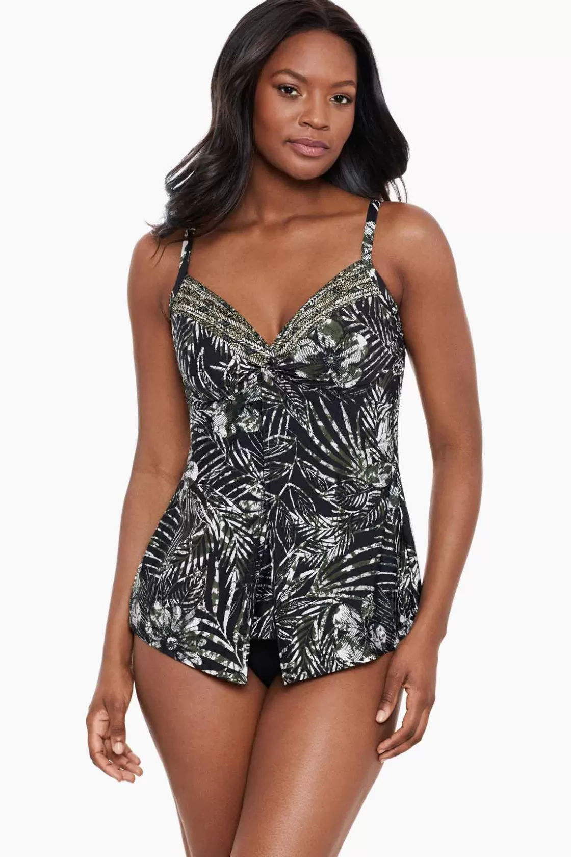 Miraclesuit Zahara Love Knot Tankini Top DD-Cup-Femme Tankini Tops | Dd+ Cup