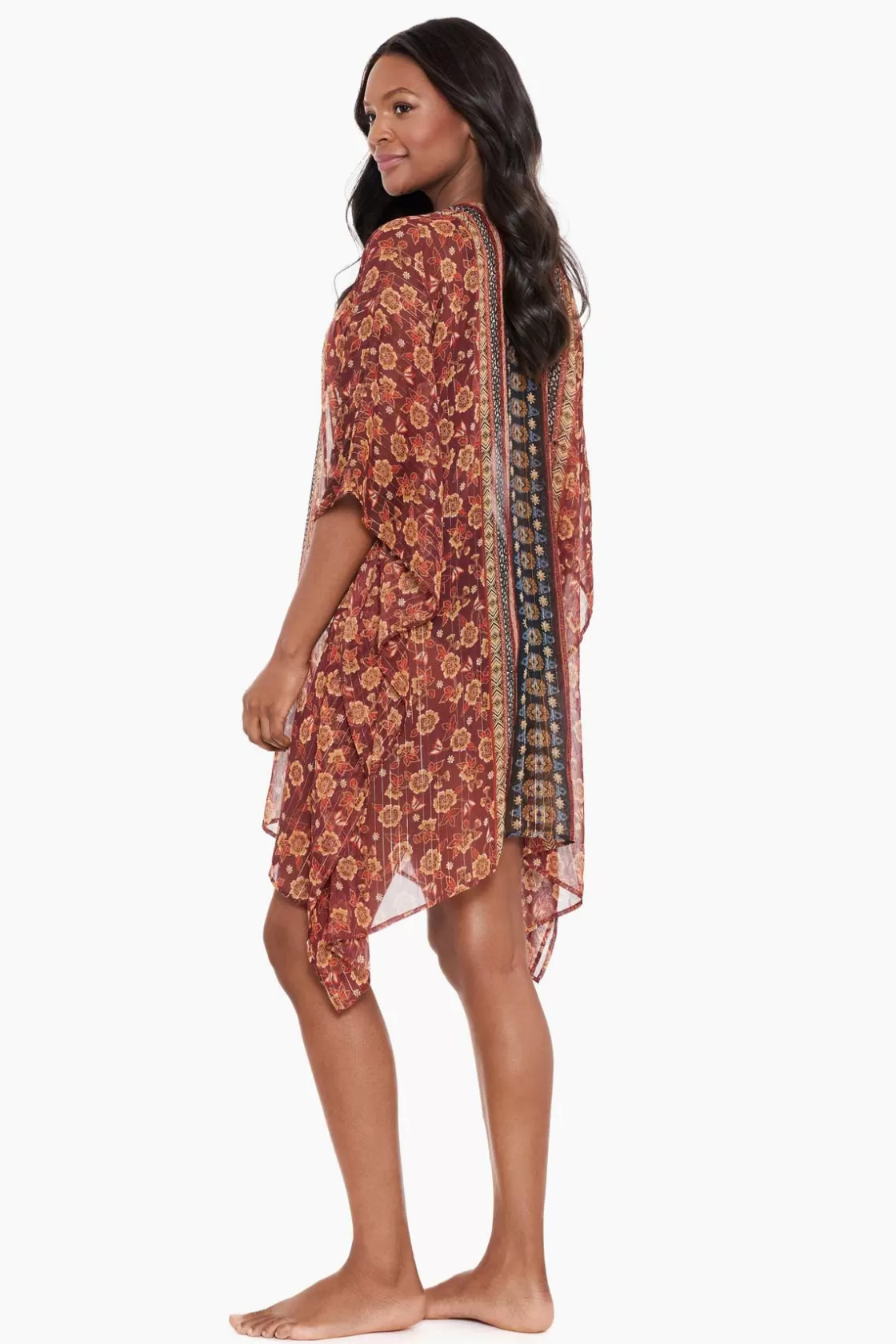 Miraclesuit Zwina Caftan Swim Cover Up-Femme Cover Ups